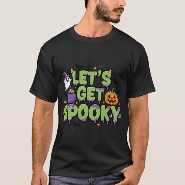 Camisa de Dia das Bruxas Spooky (Frente)