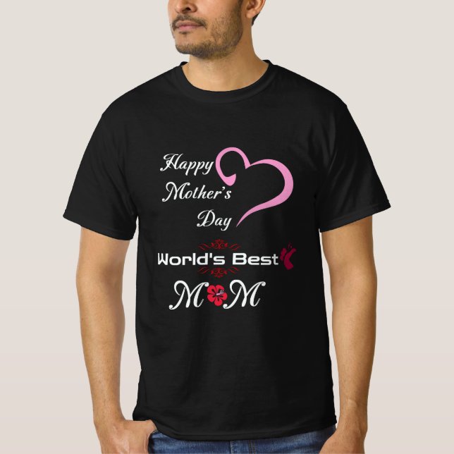 Camisa de Dia de as mães Feliz (Frente)