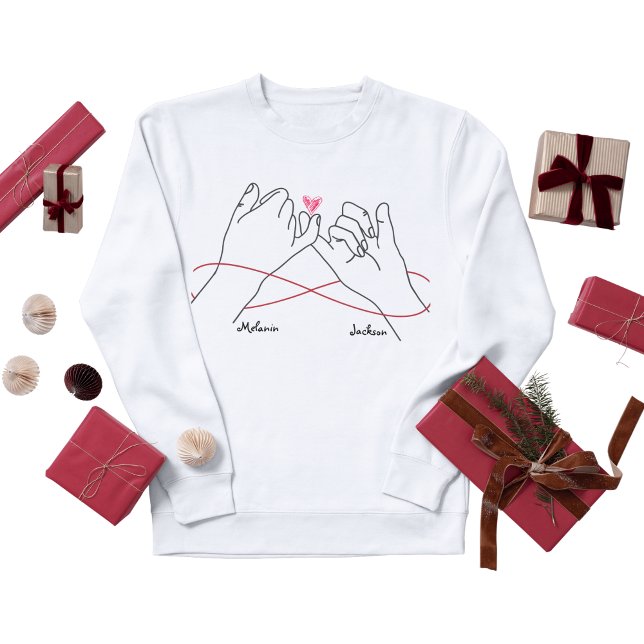 Camisa de Dia de os namorados de Casal de Correspo (Personalized Couple Valentine's Day Shirts – Romantic Matching T-Shirts)