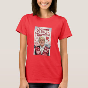 Camisa de Dia dos Namorados com Desenho de Trump