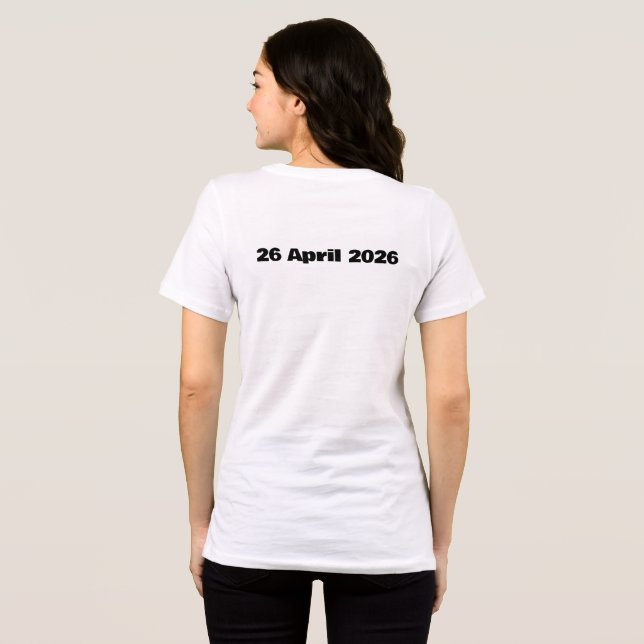 Camisa de Dia dos Reis 2026 Pastel de Laranja  (Verso completo)