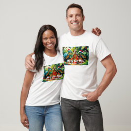 Camisa De Dinossauro De Natal - Rex-Mas Feliz!