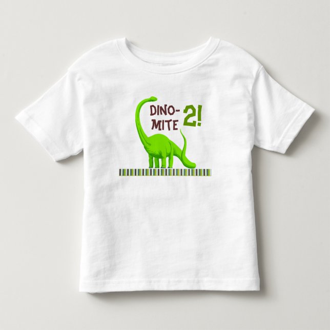 Camisa de dinossauro Dino-Mite de Aniversário (Frente)