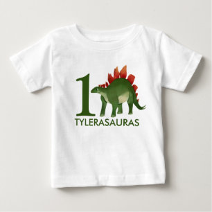 Camisa de Dinossauro Personalizada de Aniversário