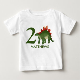Camisa de Dinossauro Personalizada de Aniversário