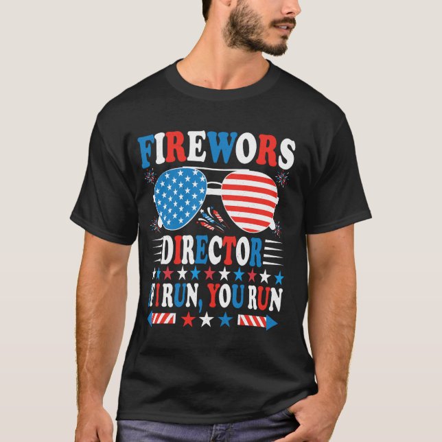Camisa de Diretor de Fogos de Artifício Eu Corro V (Frente)