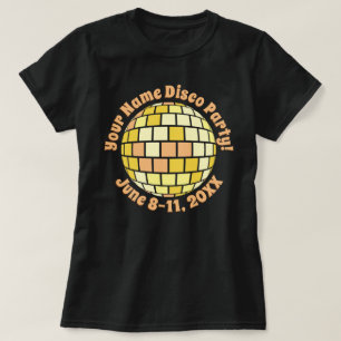 Camisa de Disco Dourada Retroativa PERSONALIZADA