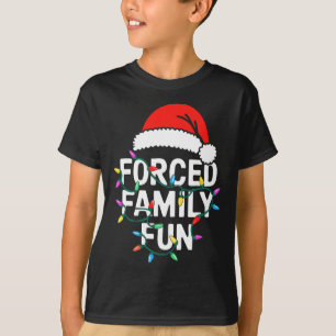 Camisa de Diversão Familiar Forçada Homens Mulhere