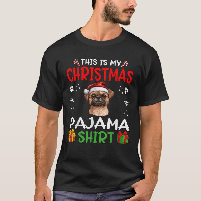 Camisa de dormir de cachorro Griffon de Bruxelas E (Frente)