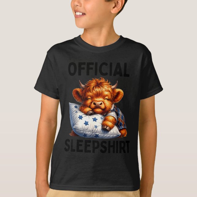 camisa de dormir de vaca highland escocesa pijama  (Frente)