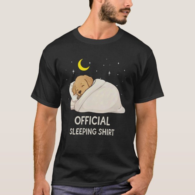 Camisa de dormir engraçada do Golden Retriever Ofi (Frente)