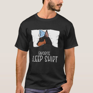 Camisa de dormir favorita Doberman, Doberman cochi