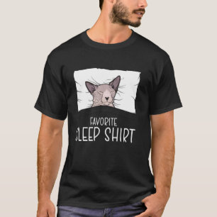 Camisa de dormir favorita gato esfinge, gato dormi