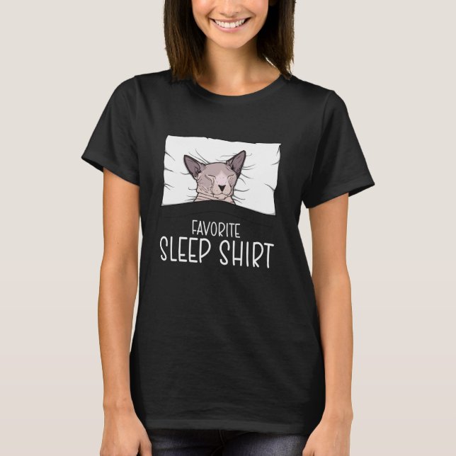 Camisa de dormir favorita Sphinx Cat, Pajama de ga (Frente)