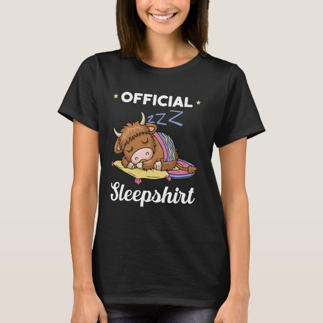 Camisa de dormir oficial da linda vaca das Terras  (Frente)
