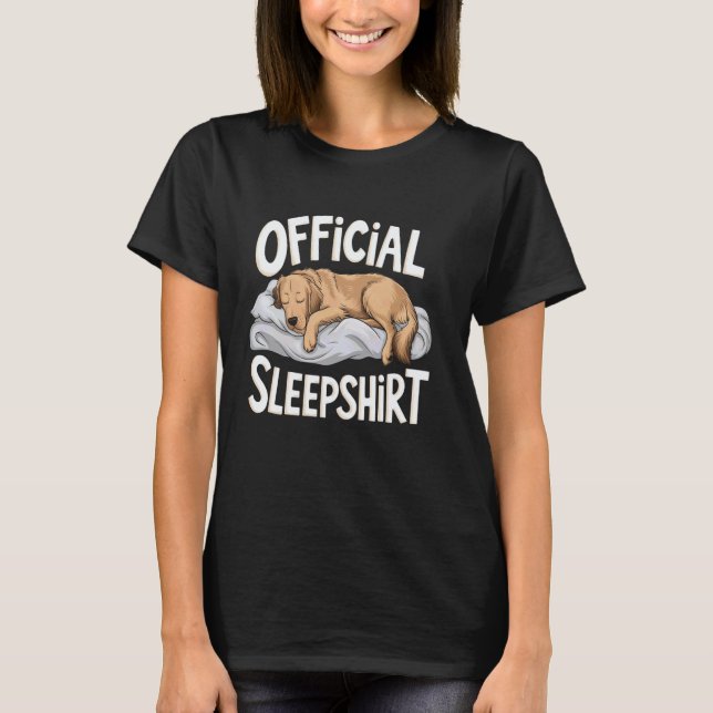 Camisa de dormir oficial de cachorro Golden Retrie (Frente)