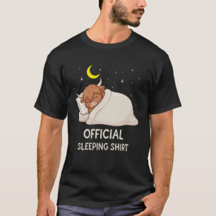 Camisa de dormir oficial engraçada de vaca das Ter
