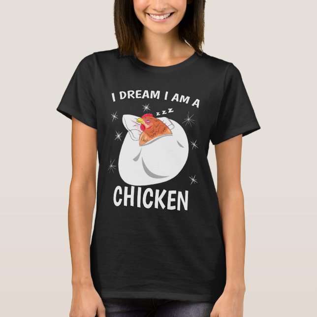 Camisa de dormir Pj I Dream I Am A Chicken (Frente)
