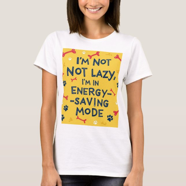 Camisa de economia de energia das piadas engraçada (Frente)