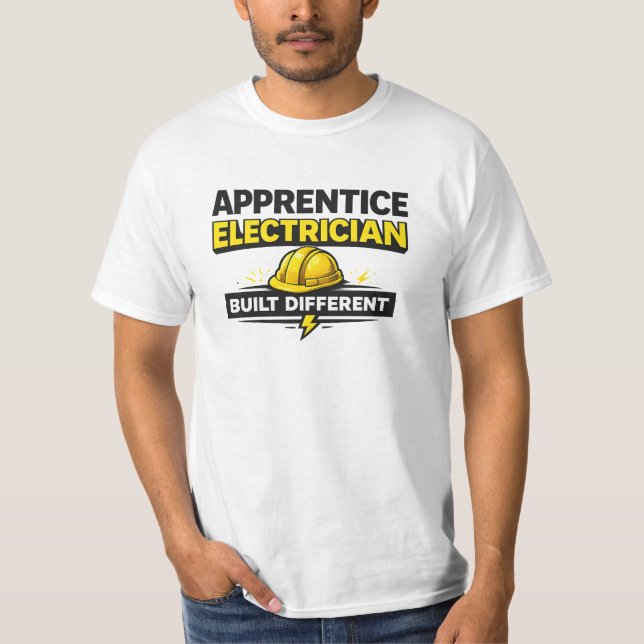 Camisa de Eletricista Aprendiz Construído Diferent (Frente)