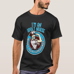 Camisa de Enfermeira Adulta para Mulheres Roupas M