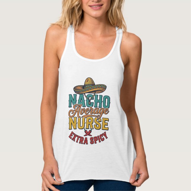 Camisa de Enfermeira Divertida Nacho Average Nurse (Frente)