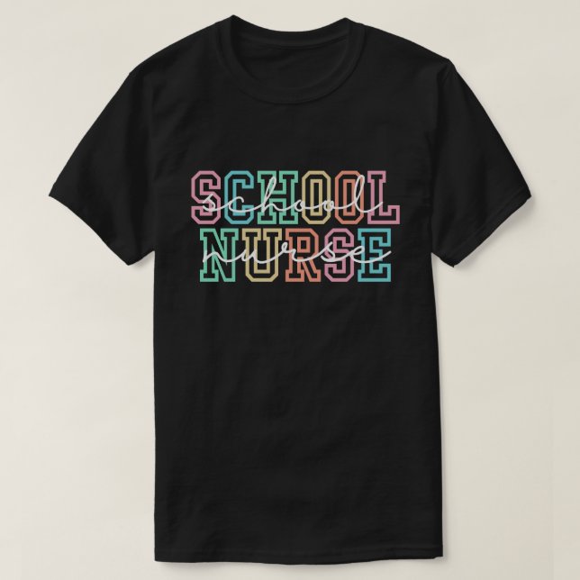 Camisa de Enfermeira Escolar, Camisas de Volta às  (Frente do Design)