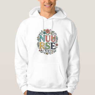 Camisa de Enfermeira Floral Design Arte Médica Vin