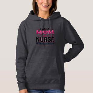 Camisa de Enfermeira Mãe Nada Me Assusta Estampa V