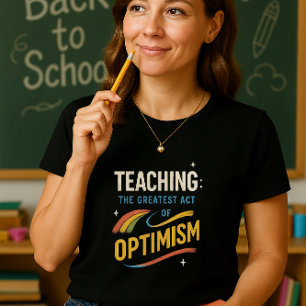 Camisa De Ensino; Professora Inspirada; Otimista