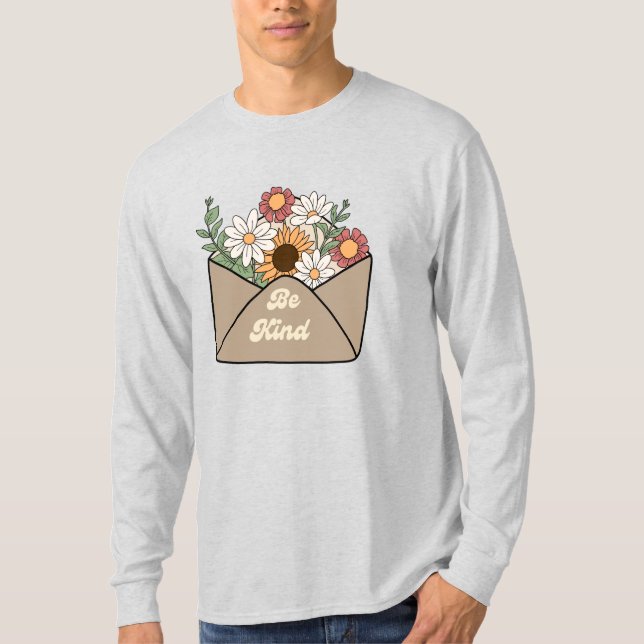 camisa de envelope de mensagem de citação gentil e (Frente)
