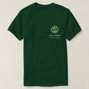 Camisa de equipe de cuidados com o gramado editáve