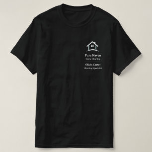 Camisa de equipe de limpeza de casa editável Per