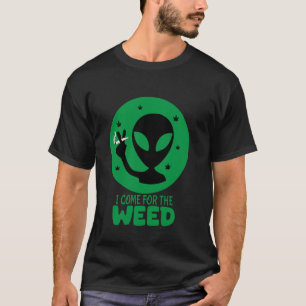 Camisa de Erva Alien Vem Por Erva - Martians Engra