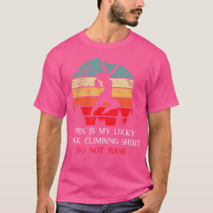Camisa De Escalada De Rock Lucky Não Lavar