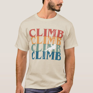 Camisa De Escalada De Rock, Tee De Pedra,