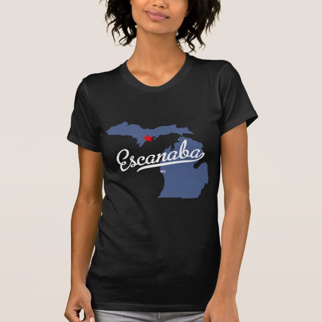 Camisa de Escanaba Michigan MI (Frente)