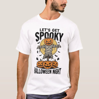 Camisa de Espantalho de Abóbora Gráfico de Hallowe