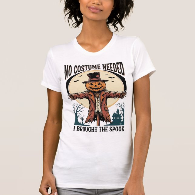 Camisa de Espantalho de Abóbora para Humor de Fant (Frente)