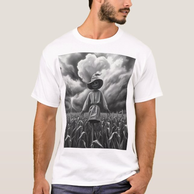 Camisa de Espantalho de Halloween (Frente)