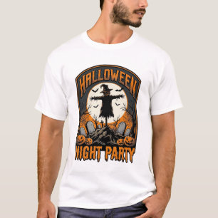 Camisa de Espantalho de Halloween Festa de Cemitér