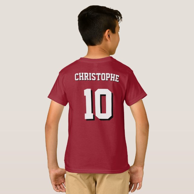 Camisa de Esporte Personalizada – Nome, Número e L (Parte Traseira Completa)