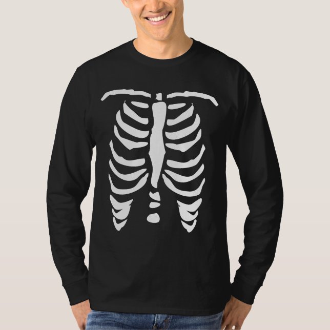 Camisa de esqueleto da caixa torácica para o Dia (Frente)