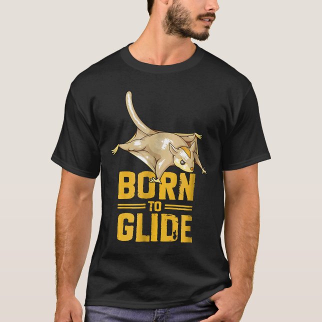 Camisa de esquilo voador engraçado de paraquedismo (Frente)