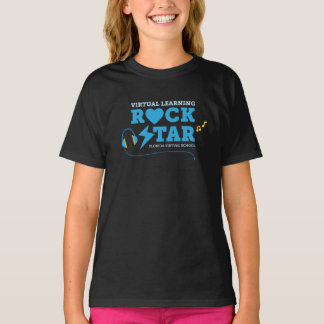 Camisa de estrela do Virtual Learning Rock (Preto)