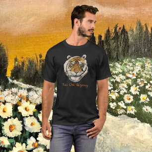 Camisa De Exercício De Tigre Retro Tai Chi Qigong