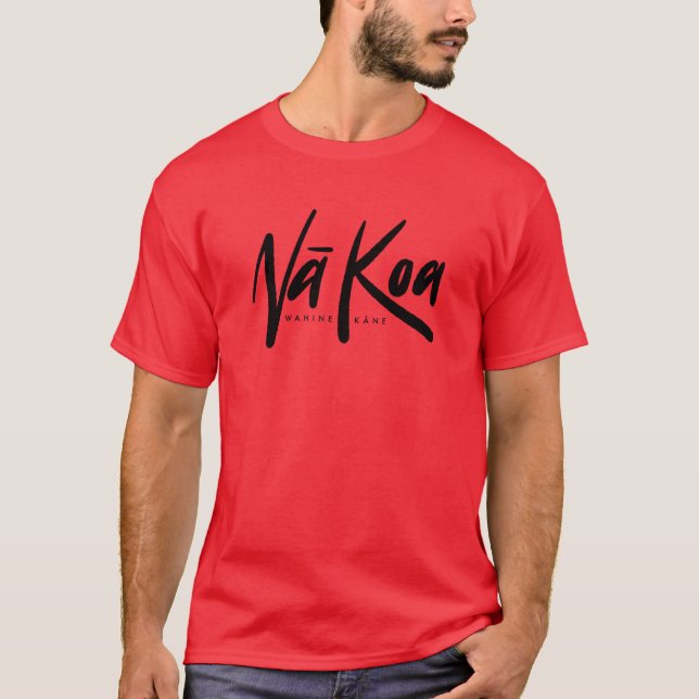Camisa de Exposição de Trabalho Na Kane Koa (Verme (Frente)