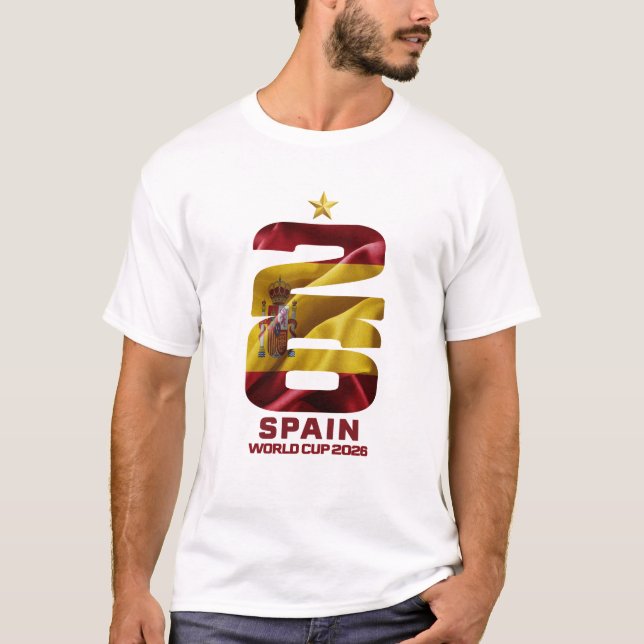 Camisa de Fã da Espanha Copa do Mundo 2026 - La Ro (Frente)