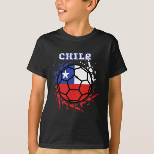 Camisa de Fã de Futebol Bandeira Chilena Chile