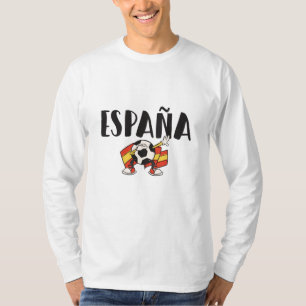 Camisa de Fã de Futebol da Espanha Bandeira